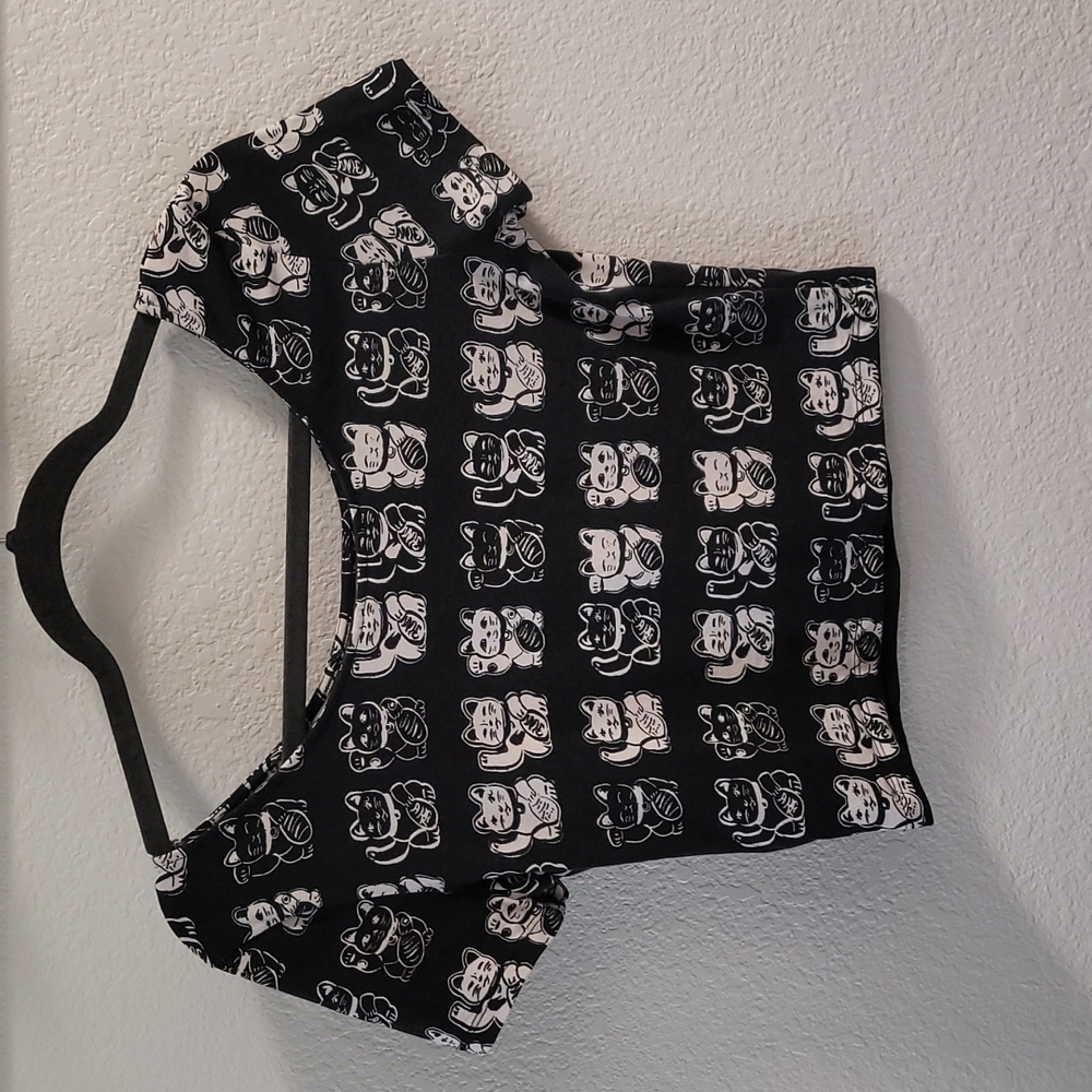 H&M Welcome Kitty Black and White Crop Top (S)
